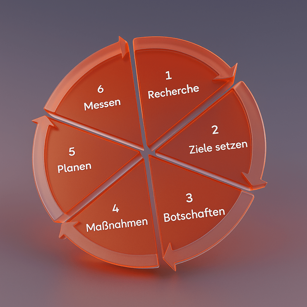 Die 7 Phasen eines PR-Konzepts